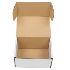 50PCS 6x4x3″ Corrugated Paper Packaging Boxes Shipping Moving Box White Outside