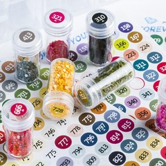 forever young Diamond Painting Storage Containers, 1 Pack 60 Grids Bead Organ…