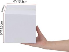 Sturdy 6x6x6 Shipping Boxes – Set of 40 White Packaging Solutions for Small Biz