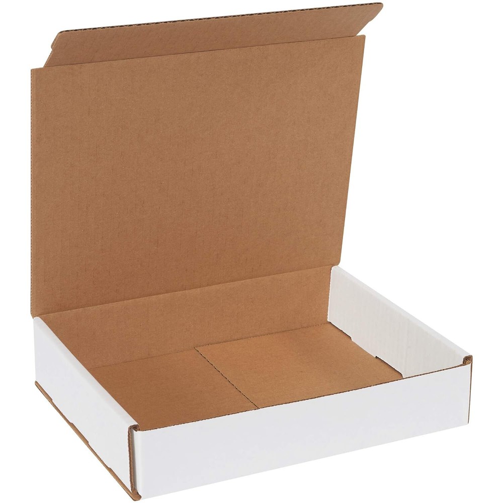 50 10″ x 8″ x 2″ White Corrugated Mailers Die Cut Tuck Flap Boxes Free Shipping