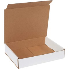 50 10″ x 8″ x 2″ White Corrugated Mailers Die Cut Tuck Flap Boxes Free Shipping