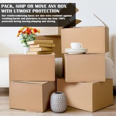 10x8x6 transport box corrugated cardboard box, easy to assemble, mail and move