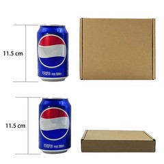 6x5x1 inch Small Shipping Boxes 50 Pack, Brown Kraft Corrugated Cardboard Mai…