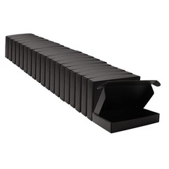 Black Shipping Mailers Packaging Boxes Wedding ECommerce 10.5×6.3×2 In 20 PCS