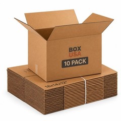 Moving Boxes Medium 18″L x 14″W x 12″H 10-Pack | Corrugated Cardboard Box for…