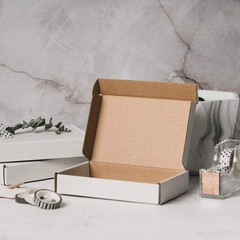 Recyclable Corrugated Box Small Box Mailers – 6″ x 4″ x 1″ – Cardboard Box Pe…