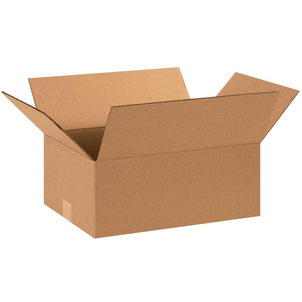 BOX USA Shipping Boxes Medium 15″L x 11″W x 6″H 25-Pack – Corrugated Cardboar…