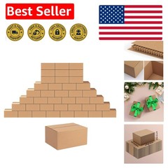 Easy Assemble 40-Pack 8x6x4 Shipping Boxes – Lightweight & Sturdy Storage