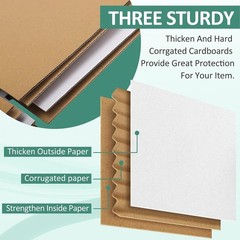 Brand New 8x8x4 Shipping Boxes – White – 30 Pack