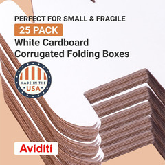 White Shipping Boxes 11.25″L X 8.75″W X 12″H (25 Pack) Small Medium Mailing Box