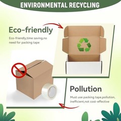 10 Pack 12x9x4 Inch White Corrugated Cardboard Shipping Boxes for Small