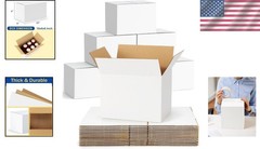 High-Quality 40 Pack White 8x6x6 Shipping Boxes – Perfect for Small Essentials