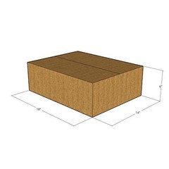 10 18x14x6 Kraft Brown Corrugated Shipping Boxes 32 ECT Single-Wall New
