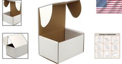 Versatile White Cardboard Shipping Boxes – 15 Pack, 12x9x6 for All Occasions