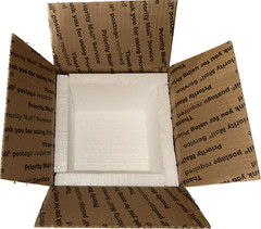 Styrofoam Cooler Box Insulation For USPS Box 4 – 7x7x6 Makes 20 Styrofoam Boxes