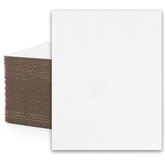 Mat Board Center, 50 Pack 11×14 Corrugated Cardboard Sheets, 1/16 inch thick,…