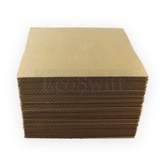 50 12 x 12 EcoSwift Corrugated Cardboard Pads Inserts Sheet 32 ECT 1/8″ Thick