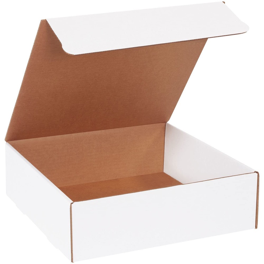 Corrugated Cardboard Literature Mailers, 13 x 13 x 4 Inches, Tuck Top One-Pie…