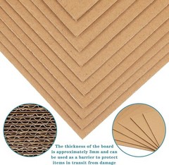 50 Pack Brown Corrugated Cardboard Sheets Flat Cardboard Sheets Cardboard