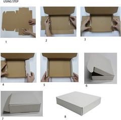 30 Pack 11X8.75X2 Inch Corrugated Box Mailers- White Cardboard Shipping Box Corr