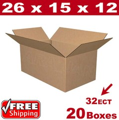 20 – 26x15x12 Cardboard Boxes Mailing Packing Shipping Box Corrugated Carton