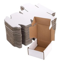 75 Pack Corrugated Shipping Boxes 4x4x2 Inches Recyclable, Crush Proof
