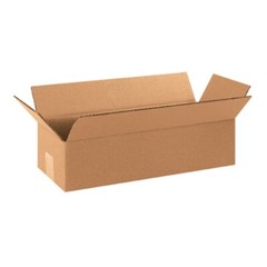 100 Pcs Corrugated Boxes 14 x 4 x 4 Shipping Packing Moving Box Carton, Kraft