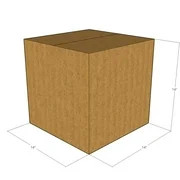 14x14x14 Corrugated Shipping Boxes 32 ECT Single-Wall, 5/Pack