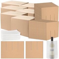6 Pack Moving Boxes Kits with 16 x 12 x 12 Inch Moving Boxes, 10 Corrugate Di…