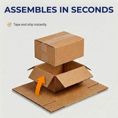 Moving Boxes Medium 18″L x 14″W x 12″H 10-Pack | Corrugated Cardboard Box for…
