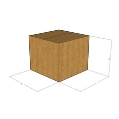 7x7x6 Corrugated Shipping Boxes 32 ECT Single-Wall, 10/Pack