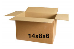 14″ x 8″ x 6″ CARDBOARD BOX – 32 ect – SINGLE BOX