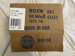 50 U-LINE 4 x 4 x 3″ White Deluxe Gift Box Bottoms S-10619B Uline 10619 Crafts