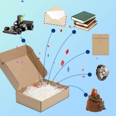 25 Pack Shipping Boxes, 7 x 4 x 2 inch Corrugated Cardboard Packing Small Mai…