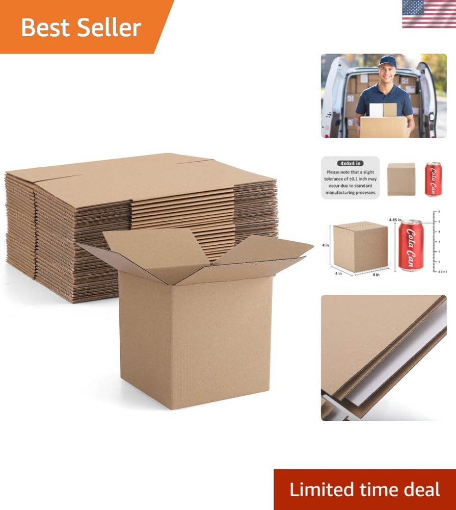 Brand New Cardboard Box Mailers 25 Pack Brown Cube Corrugated Small Shipping …