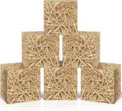 Unbranded Hay Bales Paper Boxes–6 Count