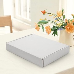 HORLIMER 13x10x2 inches Shipping Boxes Set of 25, White Corrugated Cardboard …