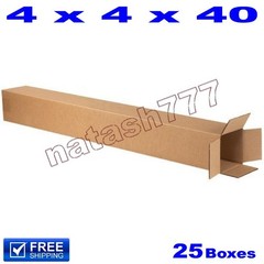 25 – 4x4x40 Cardboard Golf Club Boxes Mailing Packing Shipping Corrugated Carton