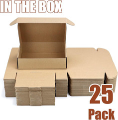Shipping Boxes 8X6X2 Inches,25 Pack Medium Corrugated Cardboard Mailer Box for M