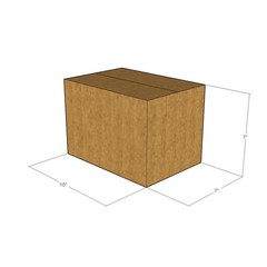 10x7x7 Corrugated Shipping Boxes 32 ECT Single-Wall, 75/Pack