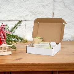Shipping Boxes 8x6x2 Inch Pack of 25 Cardboard Mailer Tuck Top for Small Busi…