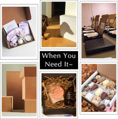 9x6x2 Black Cardboard Boxes – 30 Pack, Shipping & Mailing Boxes, Corrugated Pack