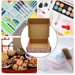 Green Recyclable Cardboard Small Gift Mailer Boxes Shipping Pink 7.2×5.2×2