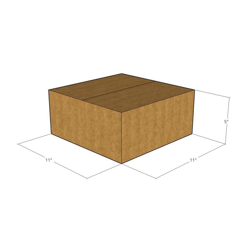 10 11x11x5 Kraft Brown Corrugated Shipping Boxes 32 ECT New
