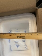 Insulated Styrofoam COOLER w/ shipping box | Cold refrigerated +ICE Pk 11x9x7”DR