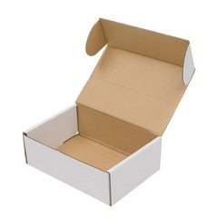 50 Pack 6x4x2 White Corrugated Shipping Mailer Packing Box Boxes Lightweight