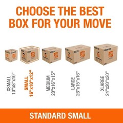NEW 16x10x12 D Small Moving Boxes with Handles – Strong, Convenient (10-Pack)
