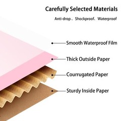 6x6x6 Inches Small Shipping Boxes 30 Pack Pink Mailer Boxes Corrugated Cardbo…