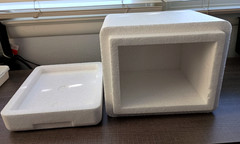 Insulated Box Styrofoam Cooler 8″ X 6″ X 8″ Interior re-usable shipping
