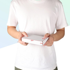 MEBRUDY 6X4X1 Inches Shipping Boxes Pack of 50, Small Corrugated Cardboard Box f